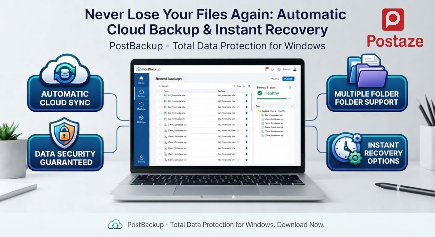 PostBackup for Windows Desktop Application